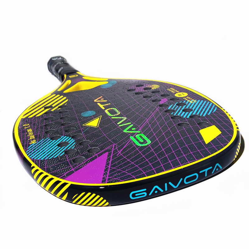 Raquete de Beach Tennis GAIVOTA 2023 - fibra de carbono 3K com capa - nível iniciante/intermediário