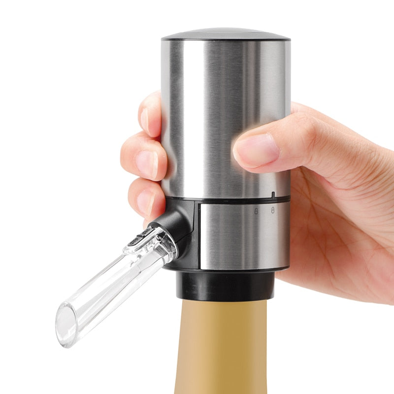 Aerador e Dispenser de Vinho elétrico - Acessório para sommeliers, enólogos e apreciadores