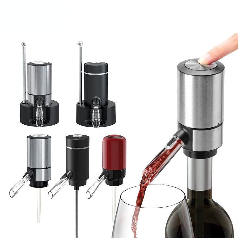 Aerador e Dispenser de Vinho elétrico - Acessório para sommeliers, enólogos e apreciadores